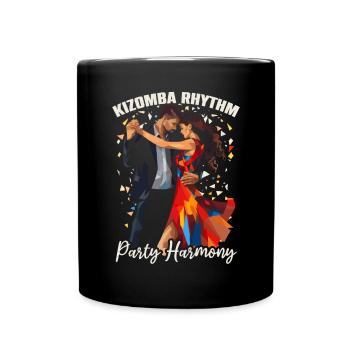 Kizomba Dancing Bachata Angola Dance Urban Kiz - Full Colour Mug - black - Front