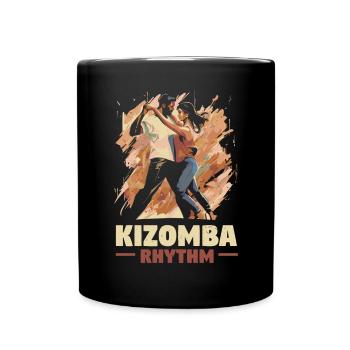 Kizomba Dancing Bachata Angola Dance Urban Kiz - Full Colour Mug - black - Front