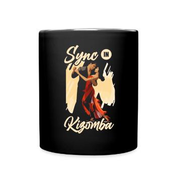 Kizomba Dancing Bachata Angola Dance Urban Kiz - Full Colour Mug - black - Front