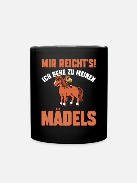 Pferd Reiten Bauernhof Bauer Pferdebesitzer Pferde - Tasse einfarbig - Schwarz