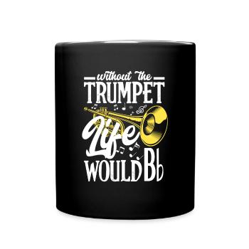 Trompete Trompeter Trompeten Spieler - Tasse einfarbig - Schwarz - Vorne
