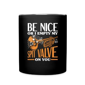 Trompete Trompeter Trompeten Spieler - Tasse einfarbig - Schwarz - Vorne