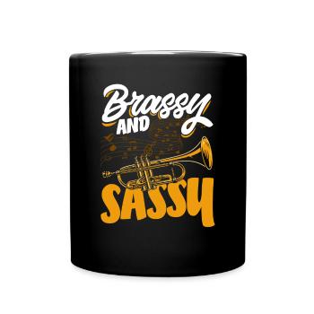Trompette Trompettiste Trompettiste - Mug uni - noir - Devant