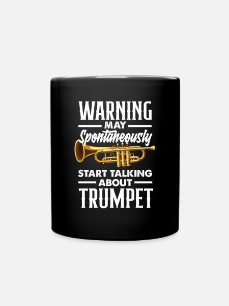 Trompete Trompeter Trompeten Spieler - Tasse einfarbig - Schwarz
