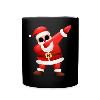 Tamponner le Père Noël - Mug uni - noir - Devant