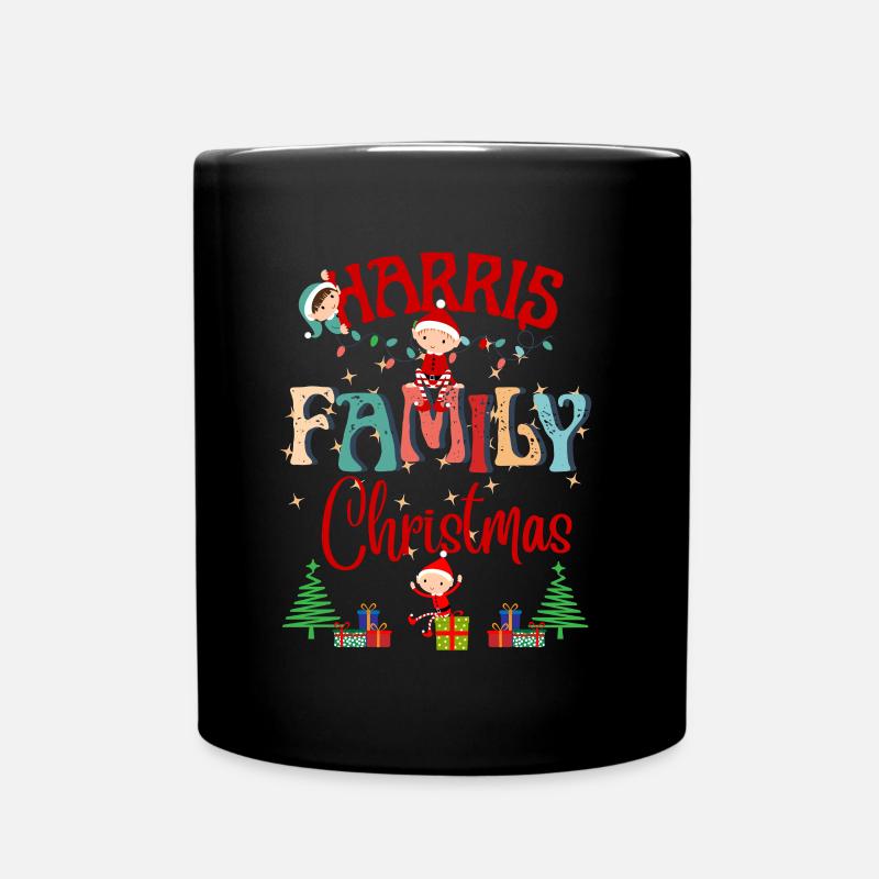 Conception de célébration de Noël de la famille Harris - Mug uni - noir