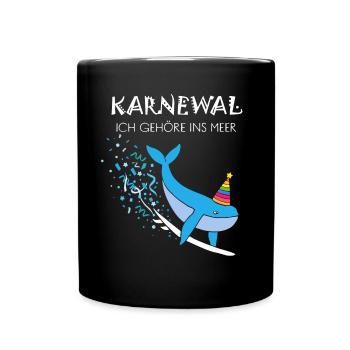 Carnival, Confetti, Surfing, Surfboard, Waves, Surfing - Full Colour Mug - black - Front