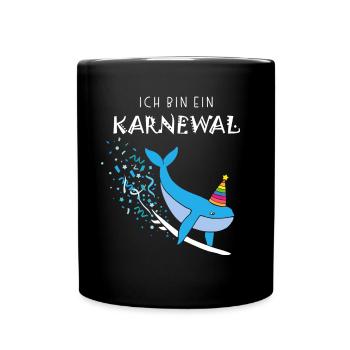 I'm a Carnival, Carnival, Confetti, Surfing, Sea - Full Colour Mug - black - Front