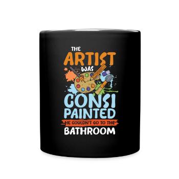 The Artist Was Consi Painted - Tasse einfarbig - Schwarz - Vorne