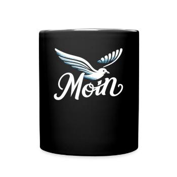 Moin - Tasse einfarbig - Schwarz - Vorne