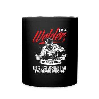 Funny Welder Gift - Full Colour Mug - black - Front
