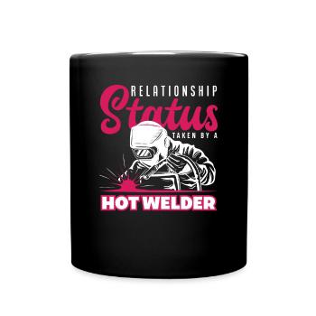 Lustiges Schweißer Geschenk - Tasse einfarbig - Schwarz - Vorne