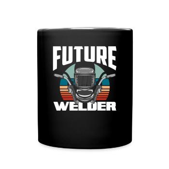 Lustiges Schweißer Geschenk - Tasse einfarbig - Schwarz - Vorne