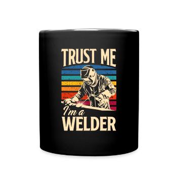 Funny Welder Gift - Full Colour Mug - black - Front