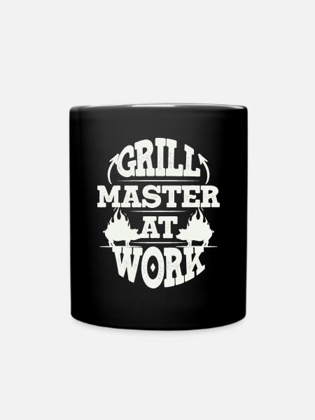 Grill Grillgrill Schweinefleisch - Tasse einfarbig - Schwarz