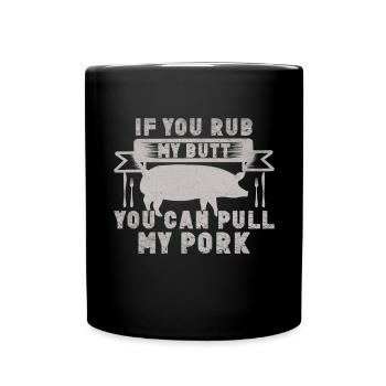 Grill Pork - Full Colour Mug - black - Front