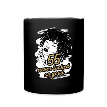 55 and Magnificent Celebrations - Full Colour Mug - black - Front