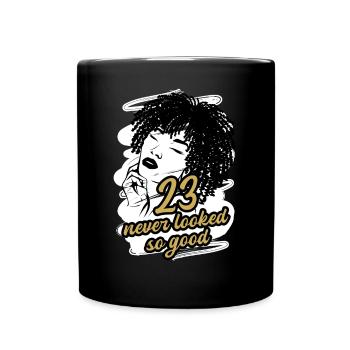 23 and Pure Glamour Celebrate in Style - Full Colour Mug - black - Front