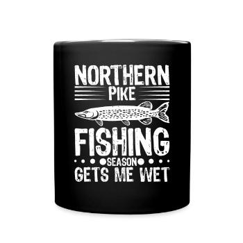 Fisherman Fisherman Fisherman Nordic Pike - Full Colour Mug - black - Front