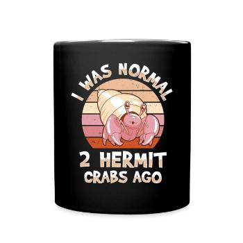 Meerestier Meeresfrüchte Muscheln Einsiedlerkrebs - Tasse einfarbig - Schwarz - Vorne