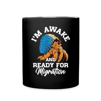 Fruits de mer, Fruits de mer, Moules, Bernard-l’ermite - Mug uni - noir - Devant