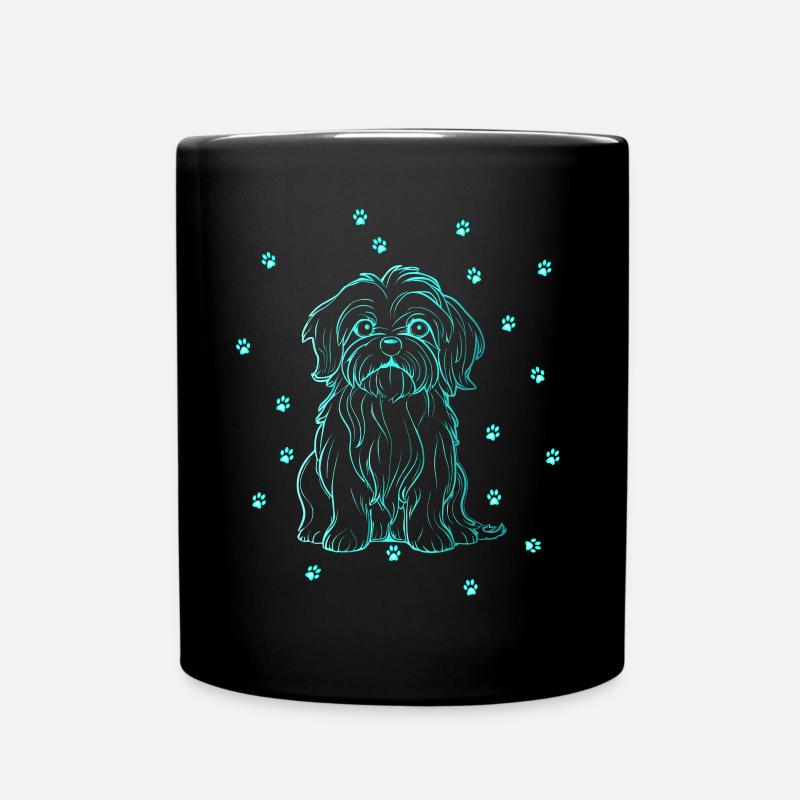 Bichon Havanais avec de petites pattes - Mug uni - noir