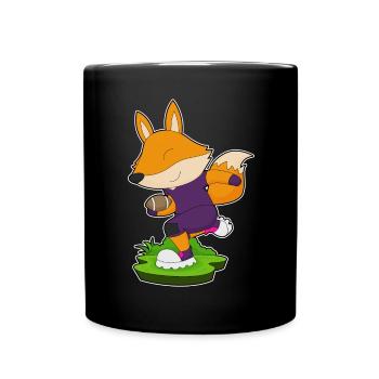 Fuchs American Football Sports - Full Colour Mug - black - Front