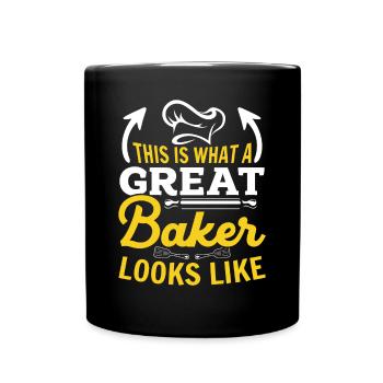 Baking Baker - This Is What A Great Baker Looks Li - Full Colour Mug - black - Front