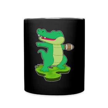 Crocodile Football Américain Sports - Mug uni - noir - Devant