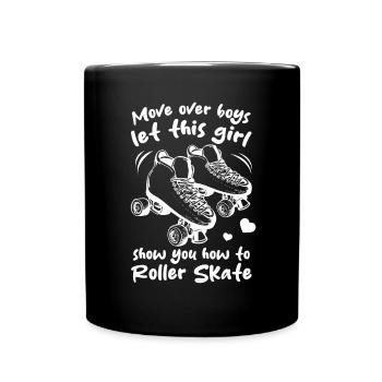 Roller Skating Girls Roller Skater Girl - Full Colour Mug - black - Front