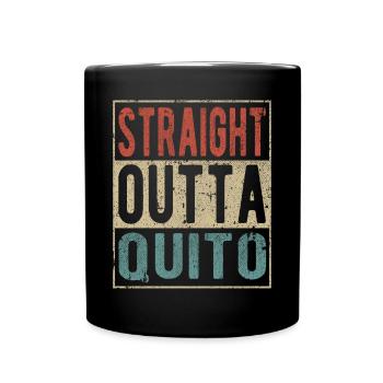 Tout droit sorti de Quito - Mug uni - noir - Devant