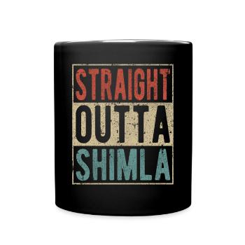 Direkt aus Shimla - Tasse einfarbig - Schwarz - Vorne