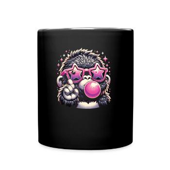 Gorilla with sunglasses - Full Colour Mug - black - Front