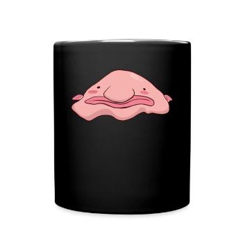 Kawaii Squishy Kawaii Blobfish - Mug uni - noir - Devant