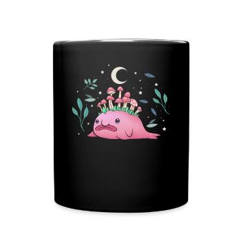 Cottagecore Blobfish Witchy - Full Colour Mug - black - Front