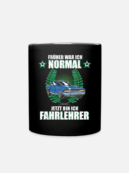 Fahrlehrer Auto Fahrschule Lustiges Geschenk - Tasse einfarbig - Schwarz