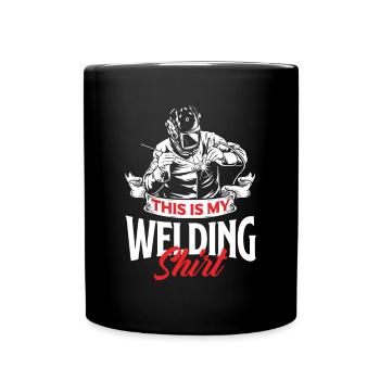 Lustiges Schweißer Geschenk - Tasse einfarbig - Schwarz - Vorne