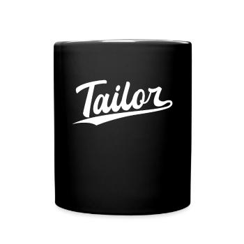 Retro Swoosh Job - Tailor - Full Colour Mug - black - Front
