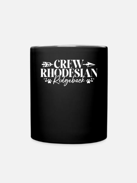 Rhodesian Ridgeback Gifts - Tasse einfarbig - Schwarz