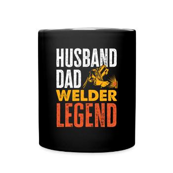 Lustiges Schweißer Geschenk - Tasse einfarbig - Schwarz - Vorne