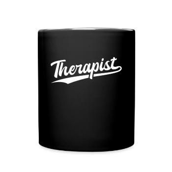 Retro Swoosh Job - Therapist - Full Colour Mug - black - Front
