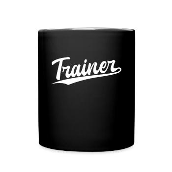Retro Swoosh Job - Trainer - Full Colour Mug - black - Front