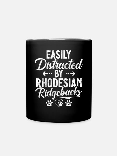 Rhodesian Ridgeback Gifts - Tasse einfarbig - Schwarz