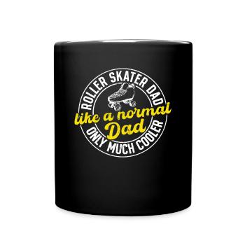 Roller Skater Daddy Roller Skates Roller Skating D - Tasse einfarbig - Schwarz - Vorne