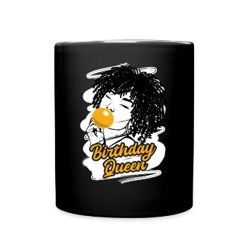 Vilaine diva d’anniversaire qui aime faire la fête - Mug uni - noir - Devant