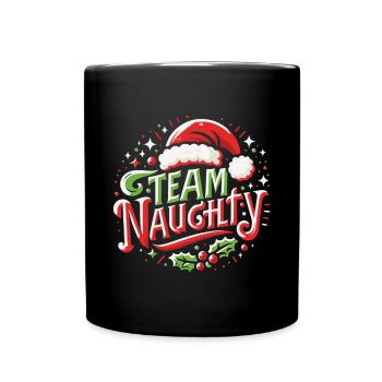 Team Freche Lustige Weihnachten - Tasse einfarbig - Schwarz - Vorne