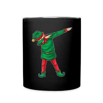 Elf Weihnachten Hip Hop Tanz - Tasse einfarbig - Schwarz - Vorne