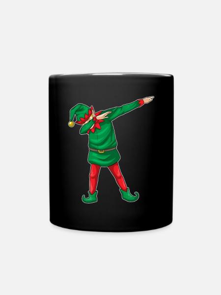 Elf Weihnachten Hip Hop Tanz - Tasse einfarbig - Schwarz
