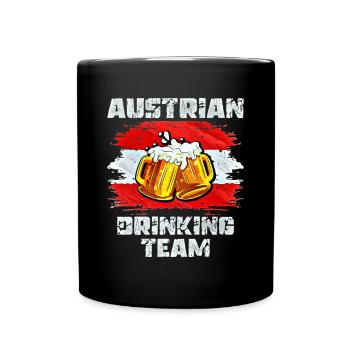Équipe de boisson d’Autriche - Mug uni - noir - Devant