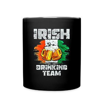 Équipe de beuverie d’Irlande - Mug uni - noir - Devant